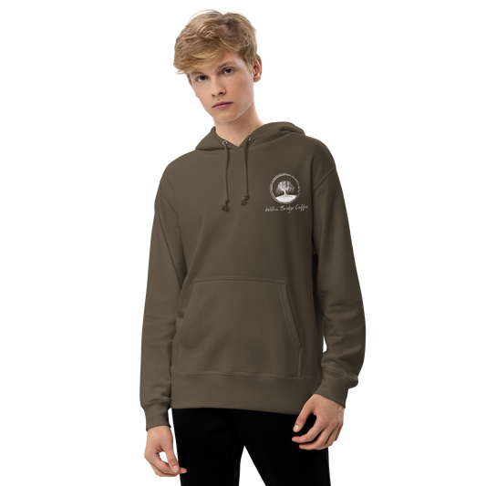 Willow Bridge Coffee Unisex French Terry Pullover Hoodie